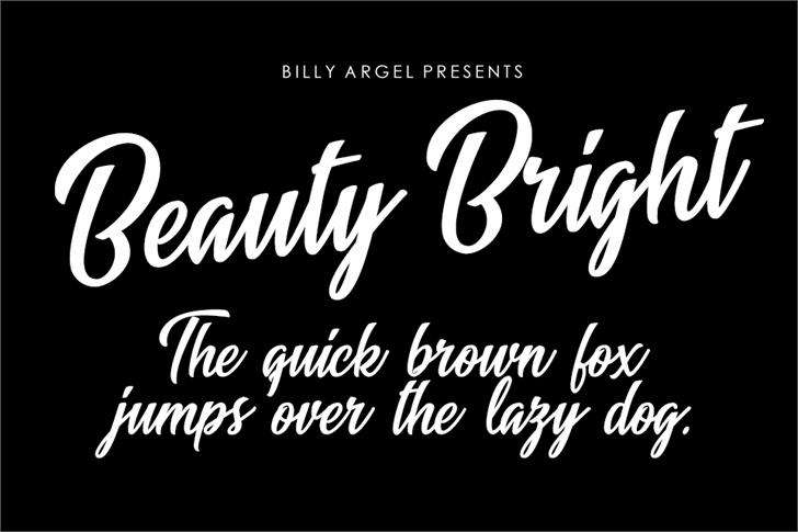 Beauty Bright font插图
