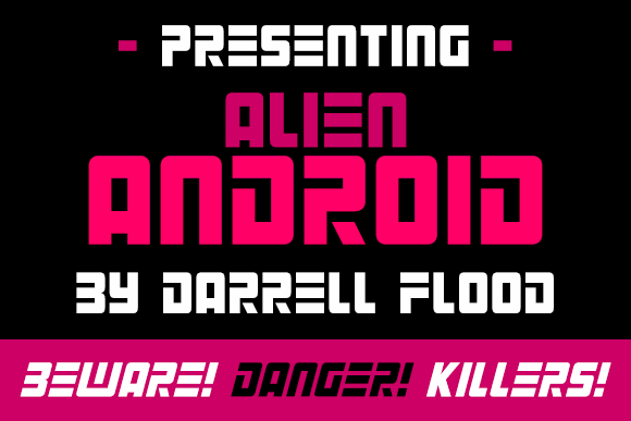 Alien Android font插图