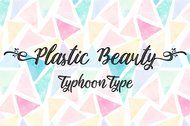 Plastic Beauty font插图