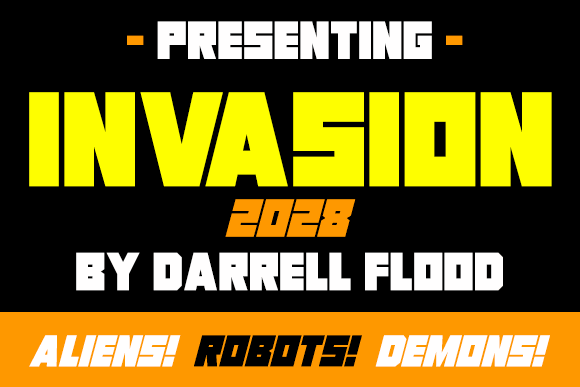 Invasion 2028 font插图