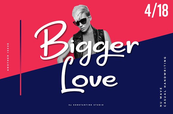 Bigger Love – Clean Handwriting Font插图