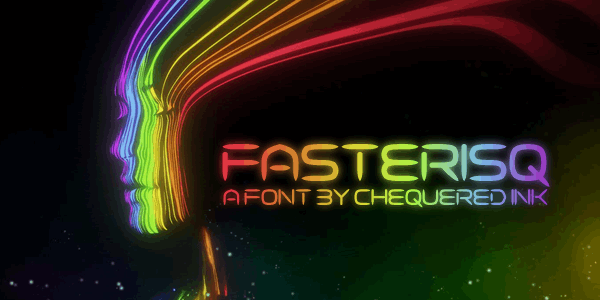 Fasterisq font插图