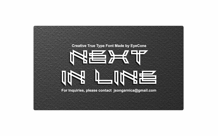 Next In Line font插图1