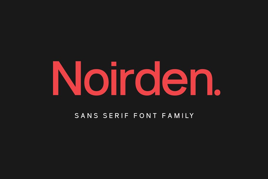 Noirden Sans Font插图