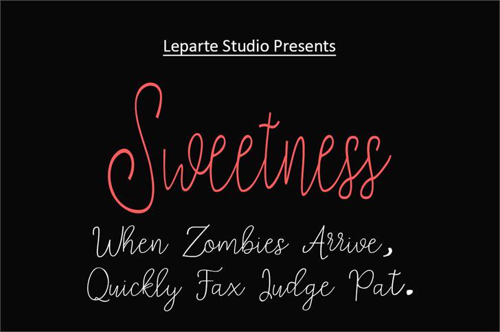 sweetness font插图
