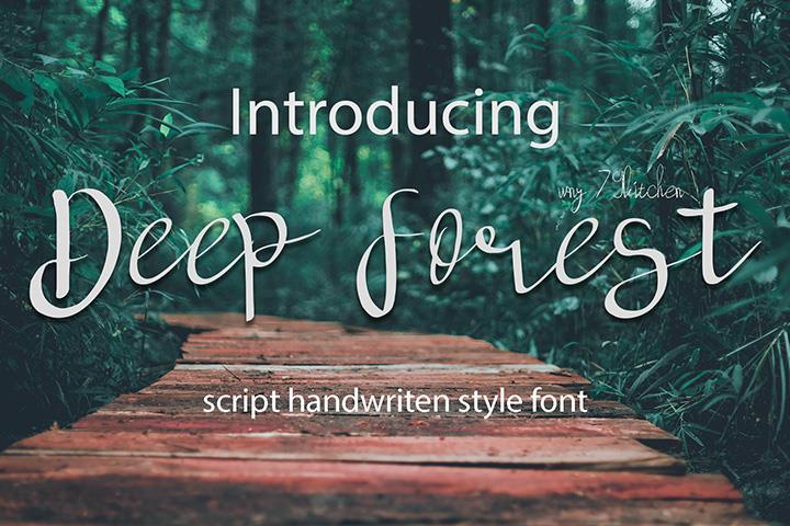 deep forest font插图