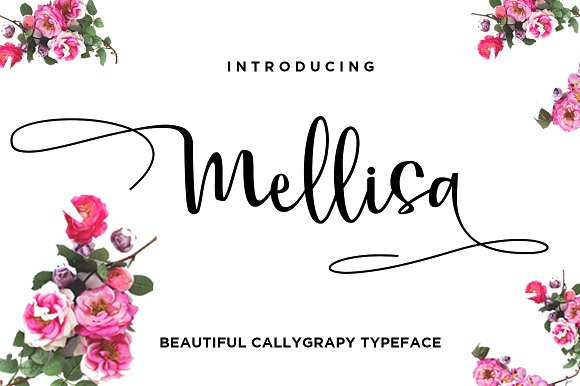 Mellisa Calligraphy Font插图