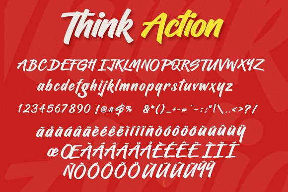 Think Action font插图3