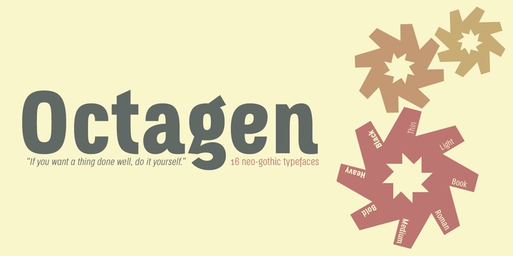 Octagen Condensed Font Family插图3