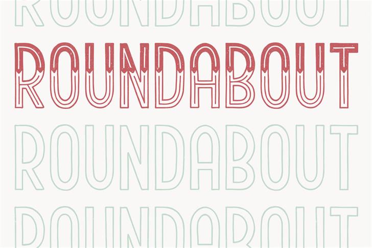 Roundabout font插图