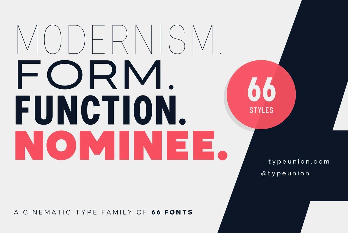 Nominee Font Family插图