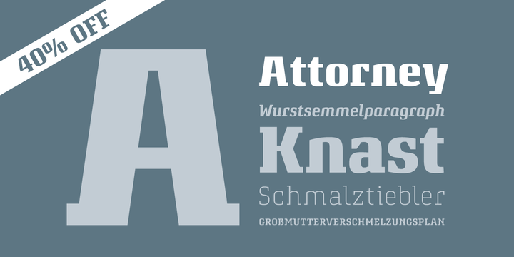 Attorney Font Family插图