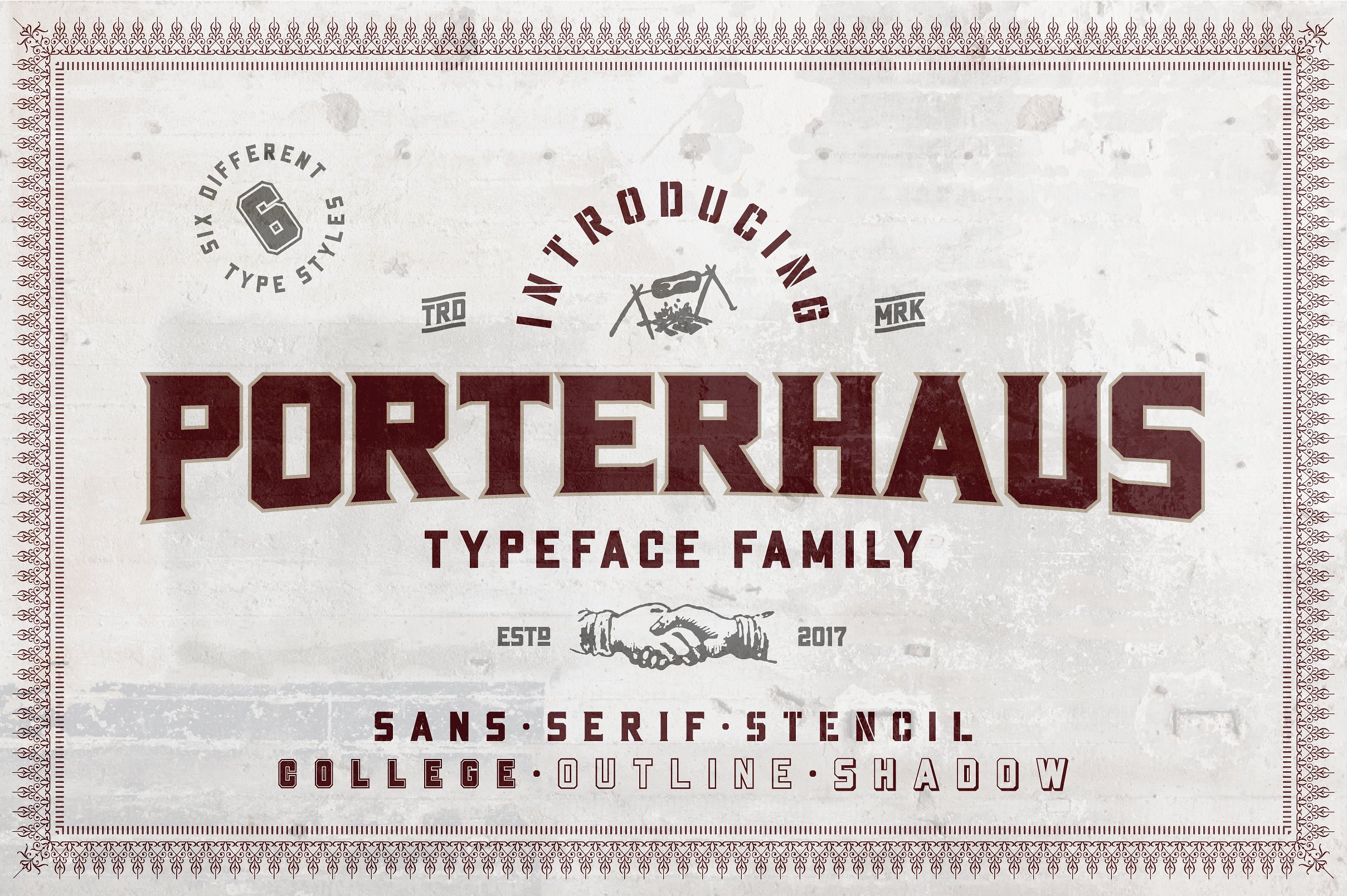 Porterhaus Typeface Font插图