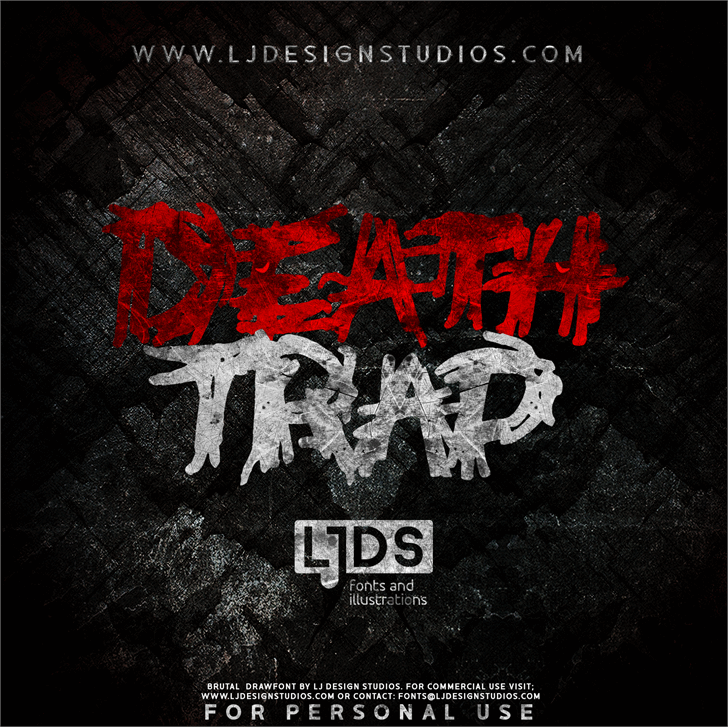 Deathtrap DEMO font插图