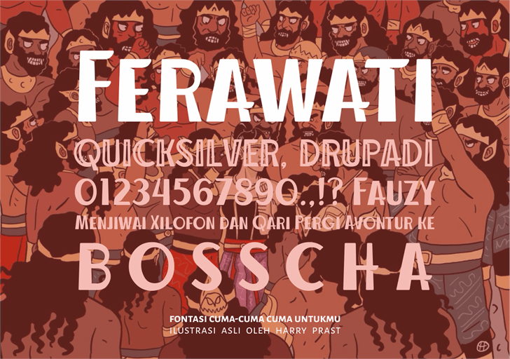 Ferawati font插图