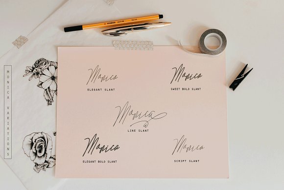 Monica- 10 Elegant Font插图2
