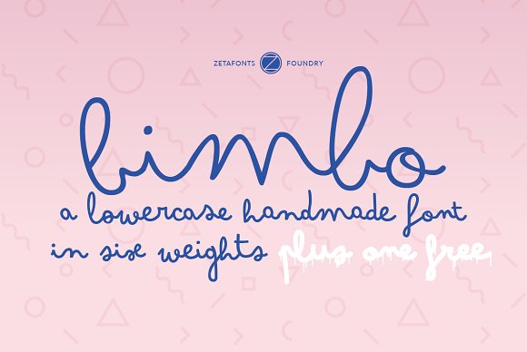 Bimbo – 7 fonts插图