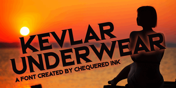 Kevlar Underwear font插图