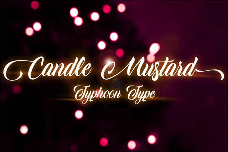 Candle Mustard font插图