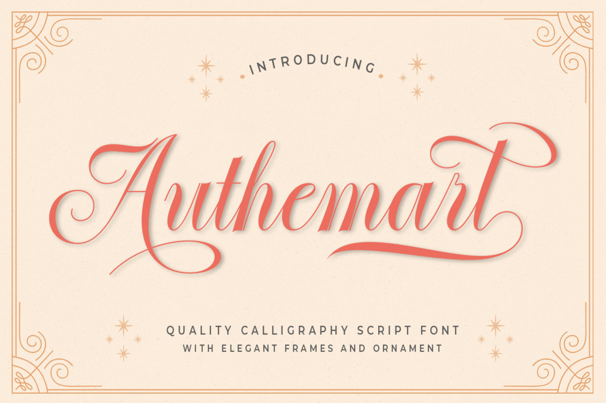 Authemart Font Family插图