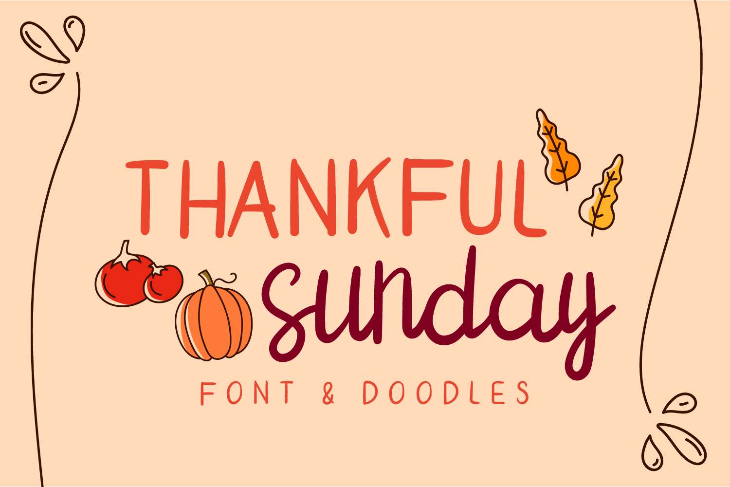 thankful sunday Regular Font插图