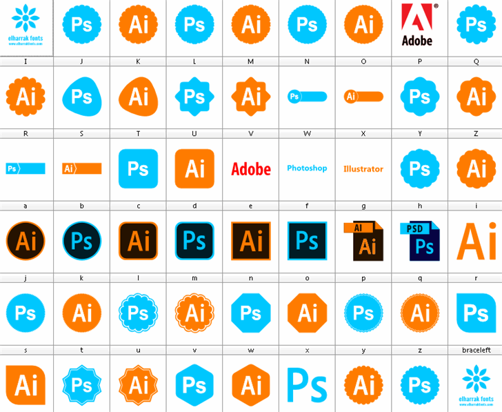 Font Photoshop Illustrator font插图