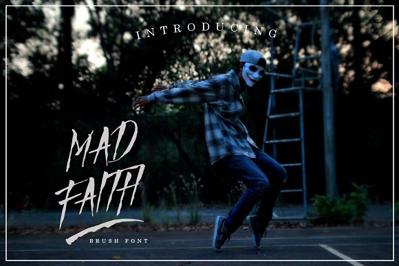 Mad Faith ~ Brush Font插图