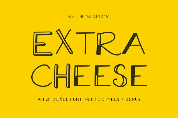 Extra Cheese Font Set插图
