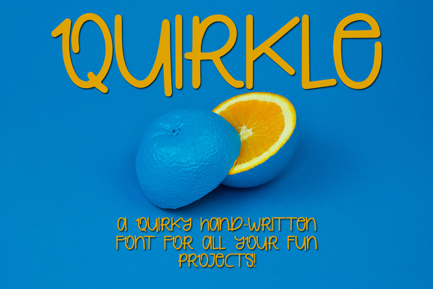 Quirkle – A Hand-Written Quirky FontRegular Font插图