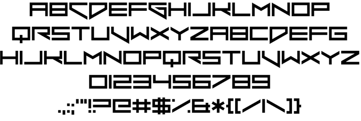 Xero's Punishment font插图1