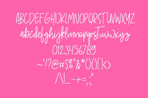 Pinky Sweet Cute Font插图3