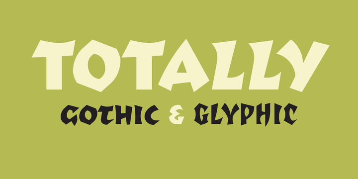 Totally Gothic & Totally Glyphic Font Family插图1
