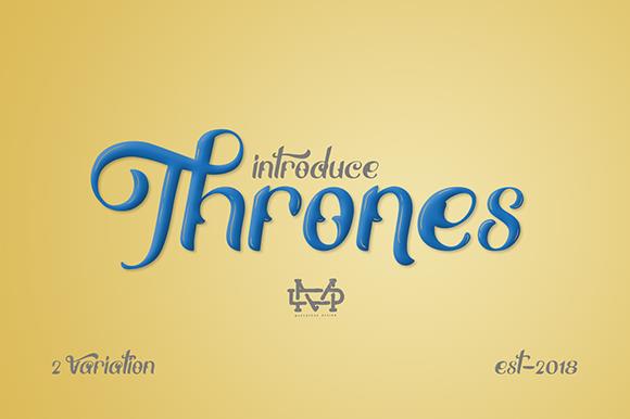 Thrones font插图