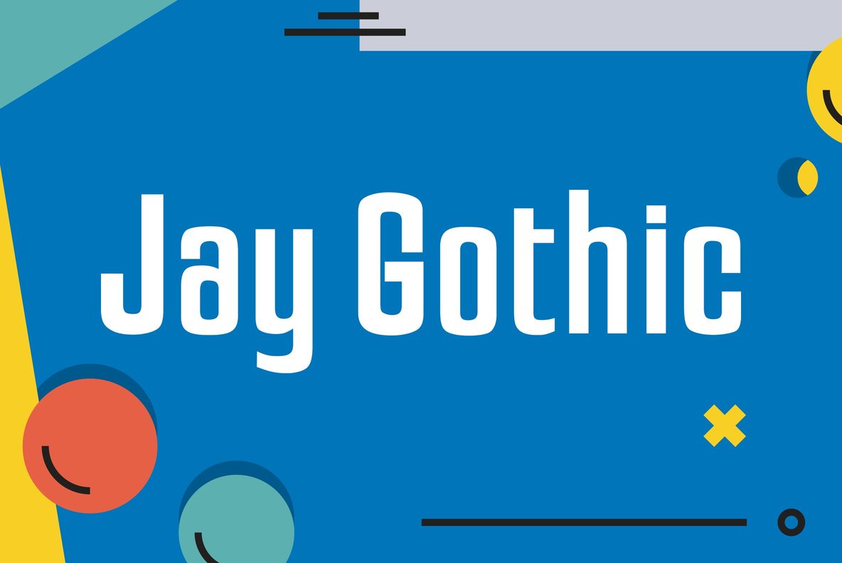 Jay Gothic Font Family插图