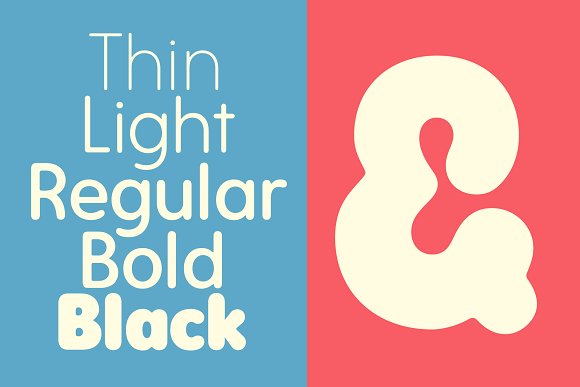 Rodger – A rounded font family插图5