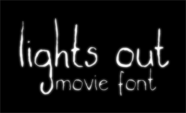 lights out font插图