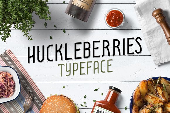 Huckleberries Font插图