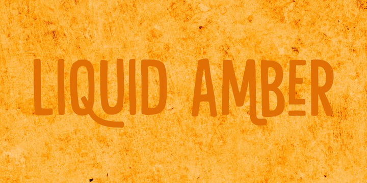 Liquid Amber Font插图
