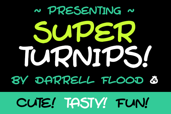 Super Turnips font插图