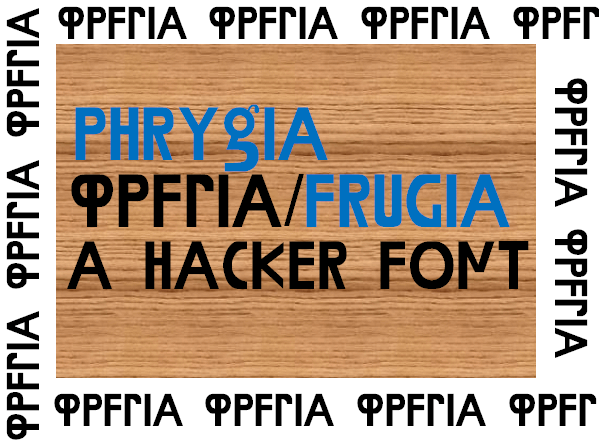 Phrygia font插图