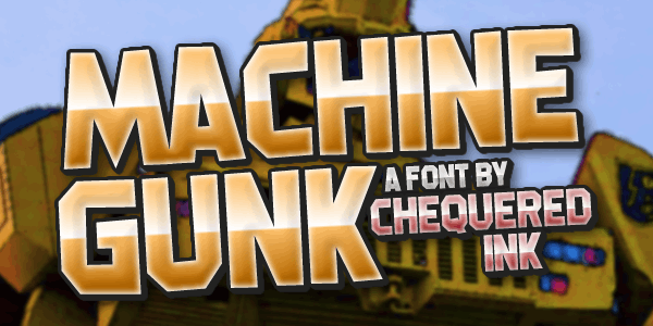 Machine Gunk font插图