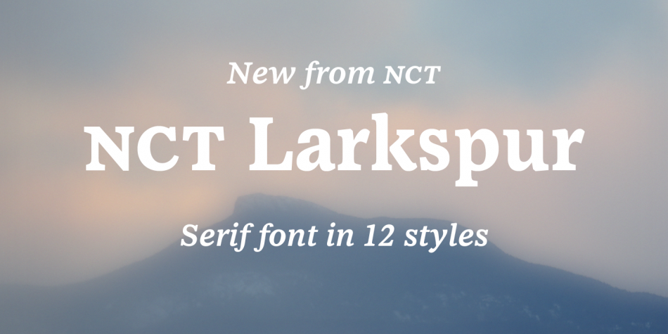 NCT Larkspur Font插图2