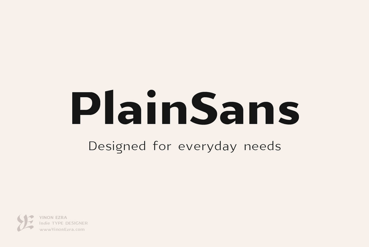 YE PlainSans Font Family插图
