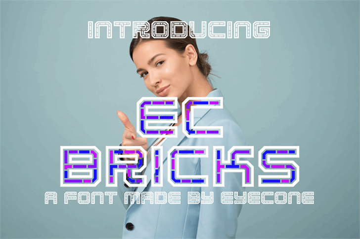 EC Bricks font插图