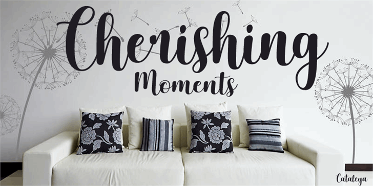 Cherishing Moments font插图