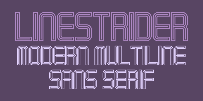 Linestrider font插图