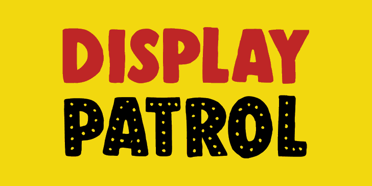 DK Display Patrol font插图