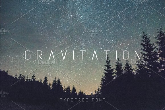 Gravitation Typeface Font插图