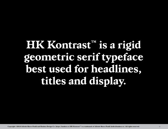 HK Kontrast Font插图1