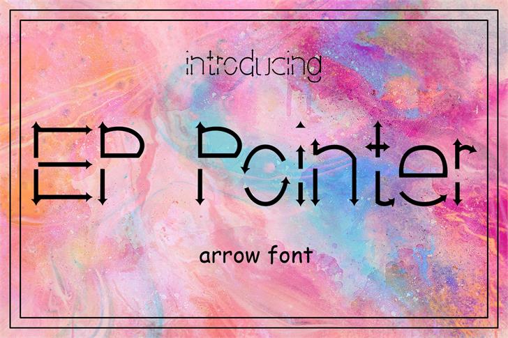 EP Pointer font插图